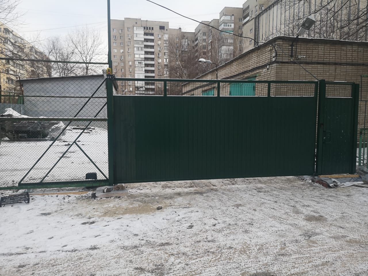Сдвижные (откатные) ворота профлист
